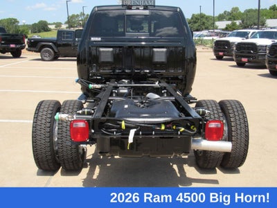 2026 RAM 4500 Chassis RAM 4500 BIG HORN CHASSIS CREW CAB 4X4 60' CA