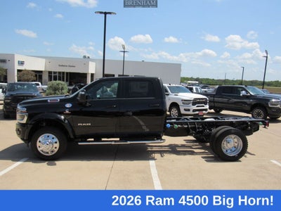 2026 RAM 4500 Chassis RAM 4500 BIG HORN CHASSIS CREW CAB 4X4 60' CA